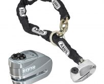 Abus 8008-12KS120 Motosiklet Zincir ve Alarmlı Disk Kilidi Seti