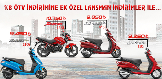 HERO Motosiklet modellerinde ÖTV indirimine ek İNDİRİM FIRSATI