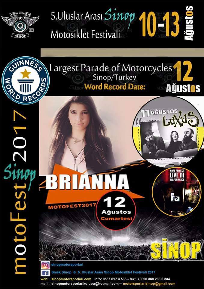 5.ULUSLARARASI SİNOP MOTOSİKLET FESTİVALİ