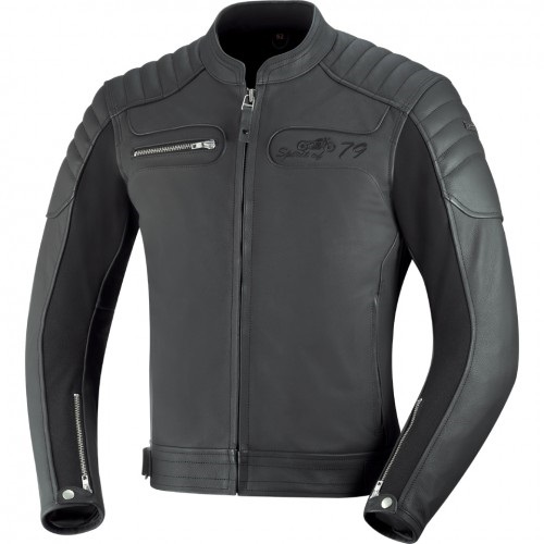 IXS QUENTIN SİYAH RETRO DERİ CEKET