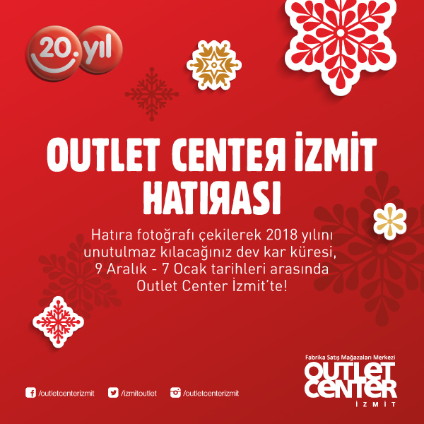 Outlet Center İzmit’te Dev Kar Küresi