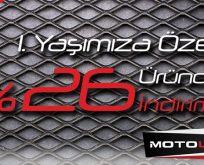 Motoliz 1.Yaşımıza Özel 26 Üründe %26 İndirim